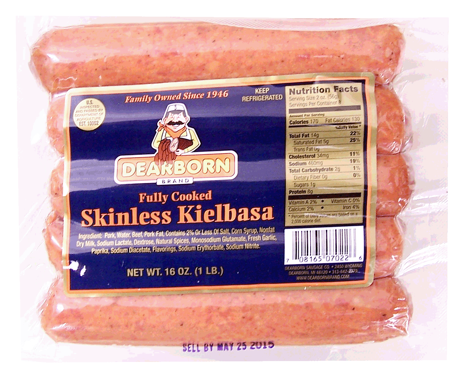 Dearborn  skinless kielbasa, 5 ct Full-Size Picture